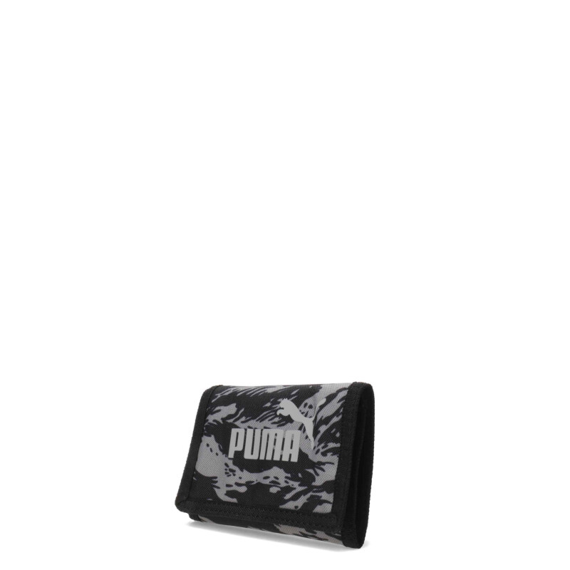 Billetera Puma Phase Aop Negro - Gris