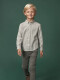 Camisa De Cuadros Gris Melange