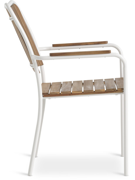 Silla apilable BASTRUP madera dura/bl Silla apilable BASTRUP madera dura/bl