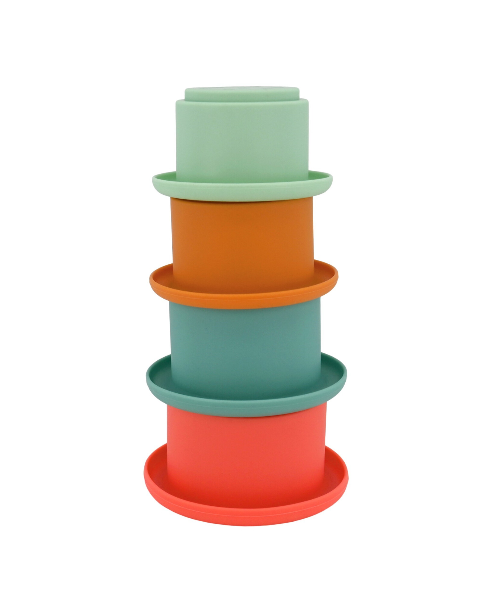 Set cuatro vasos apilables de silicona Set cuatro vasos apilables de silicona