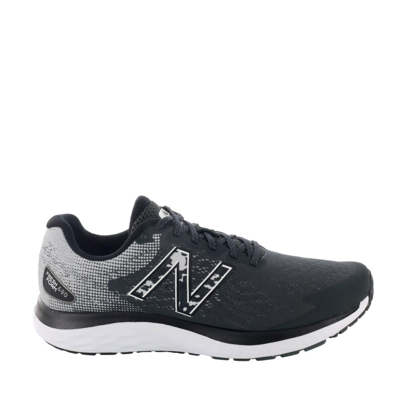 Championes de Hombre New Balance Fresh Foam 680 V7 Negro - Blanco