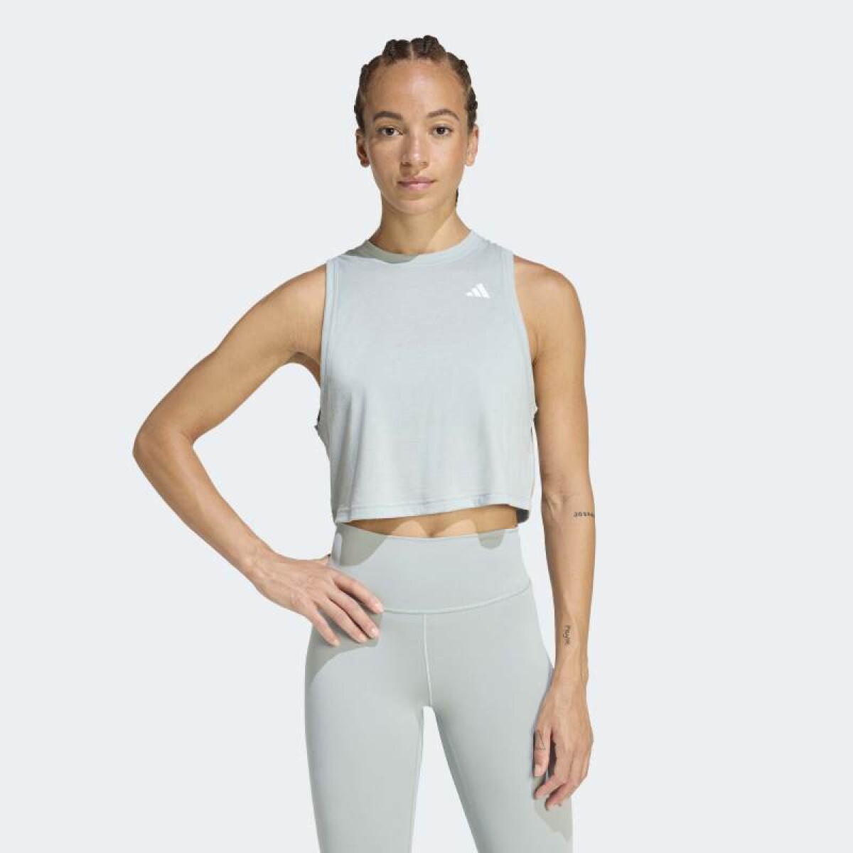 Musculosa Adidas Essentials Boxy - Verde 