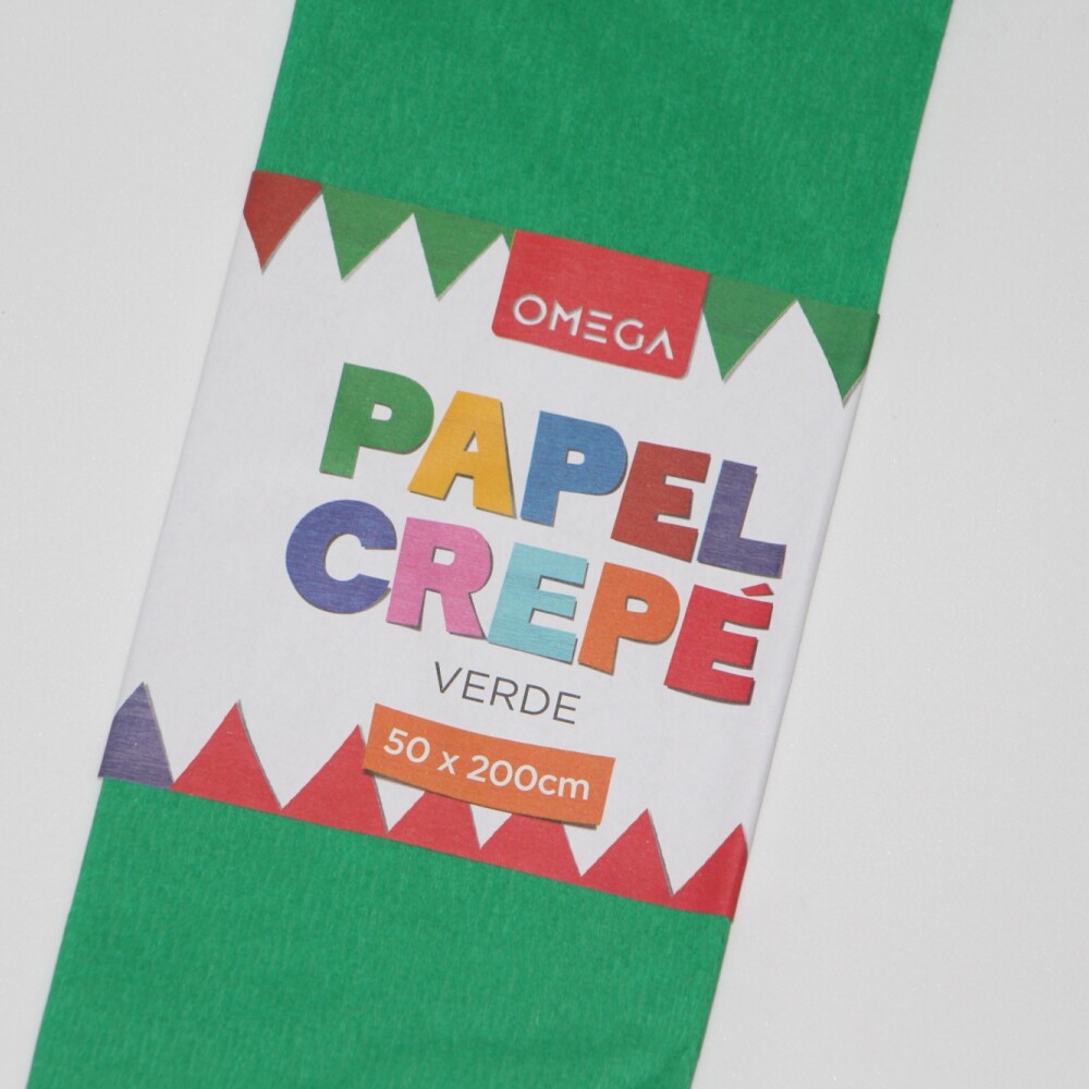 PAPEL CREPE 2MTS.X0.50 COLOR VERDE