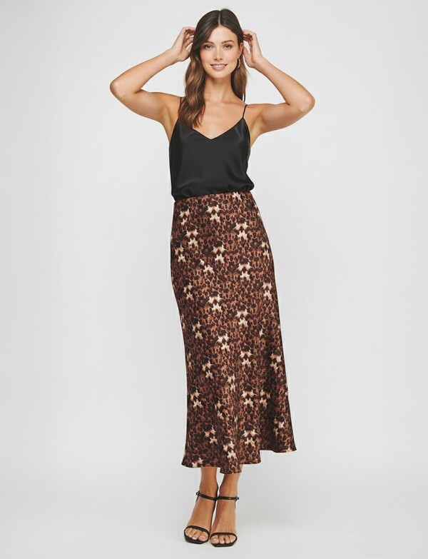 Falda Animal Print MARRON/MULTI
