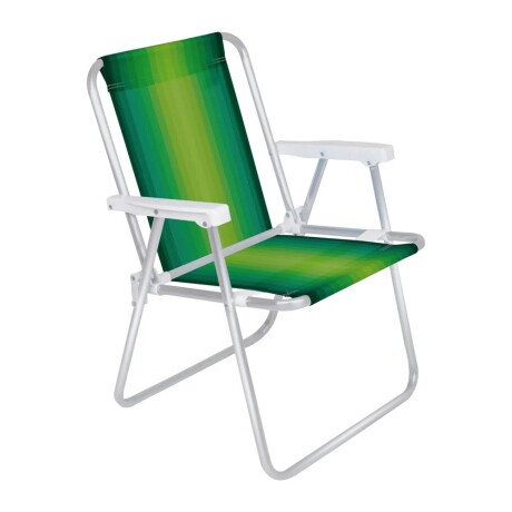 Set x2 Reposeras Sillas Alta Plegable 110 Kg Aluminio Mor Verde