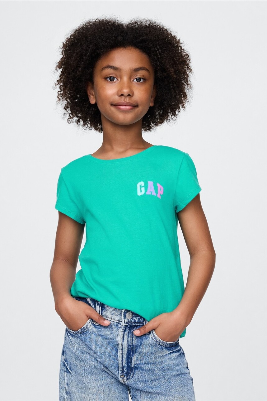 Remera Gráfico Niña Green Mirage