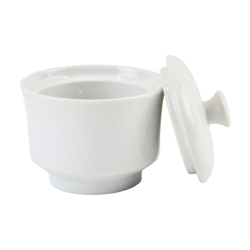 Azucarero c/tapa 300ml porcelana BLANCO
