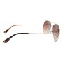 Lentes De Sol Chilli Beans Aviador - Unisex Gradiente Marón/Dorado