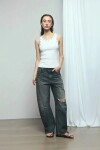 Musculosa con ojalillos blanco