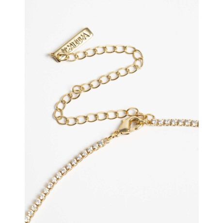 Collar Corto Corazones De La Línea Delicates Dorado