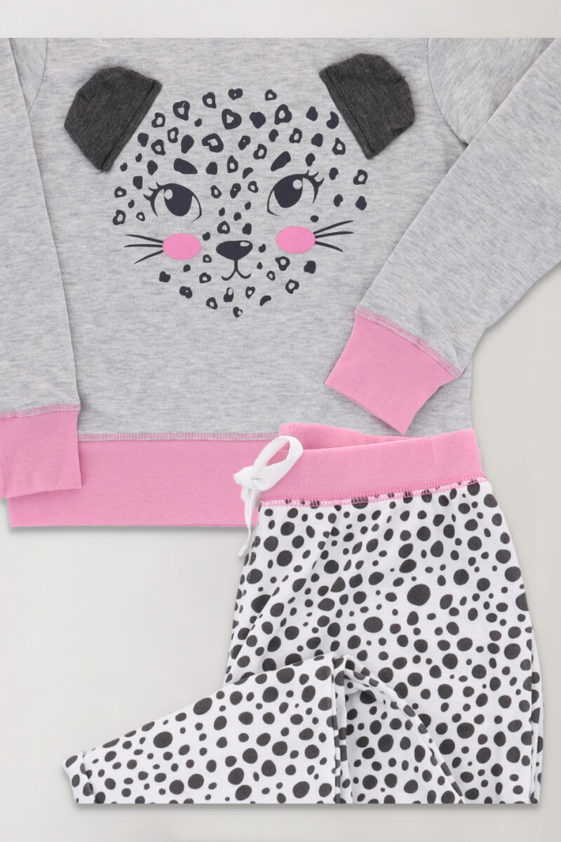 Pijama starry Gris