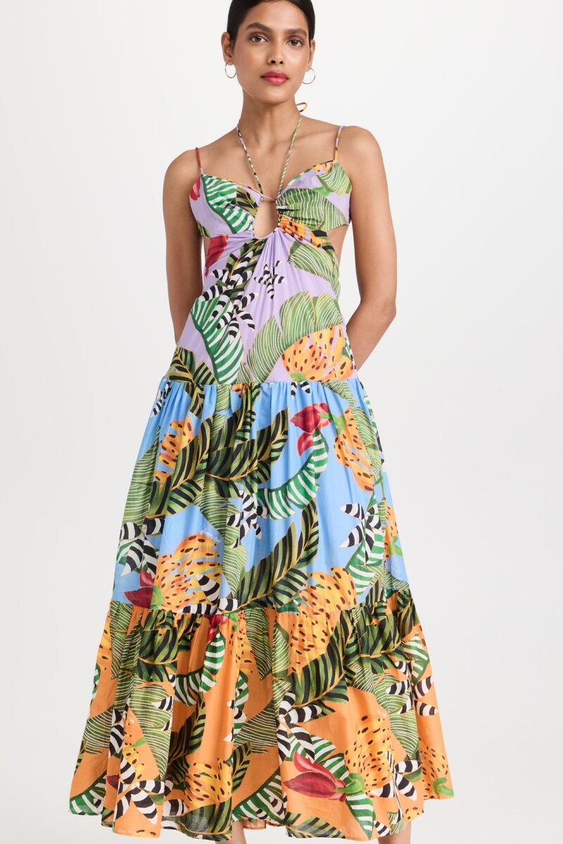 VESTIDO LARGO Estampado