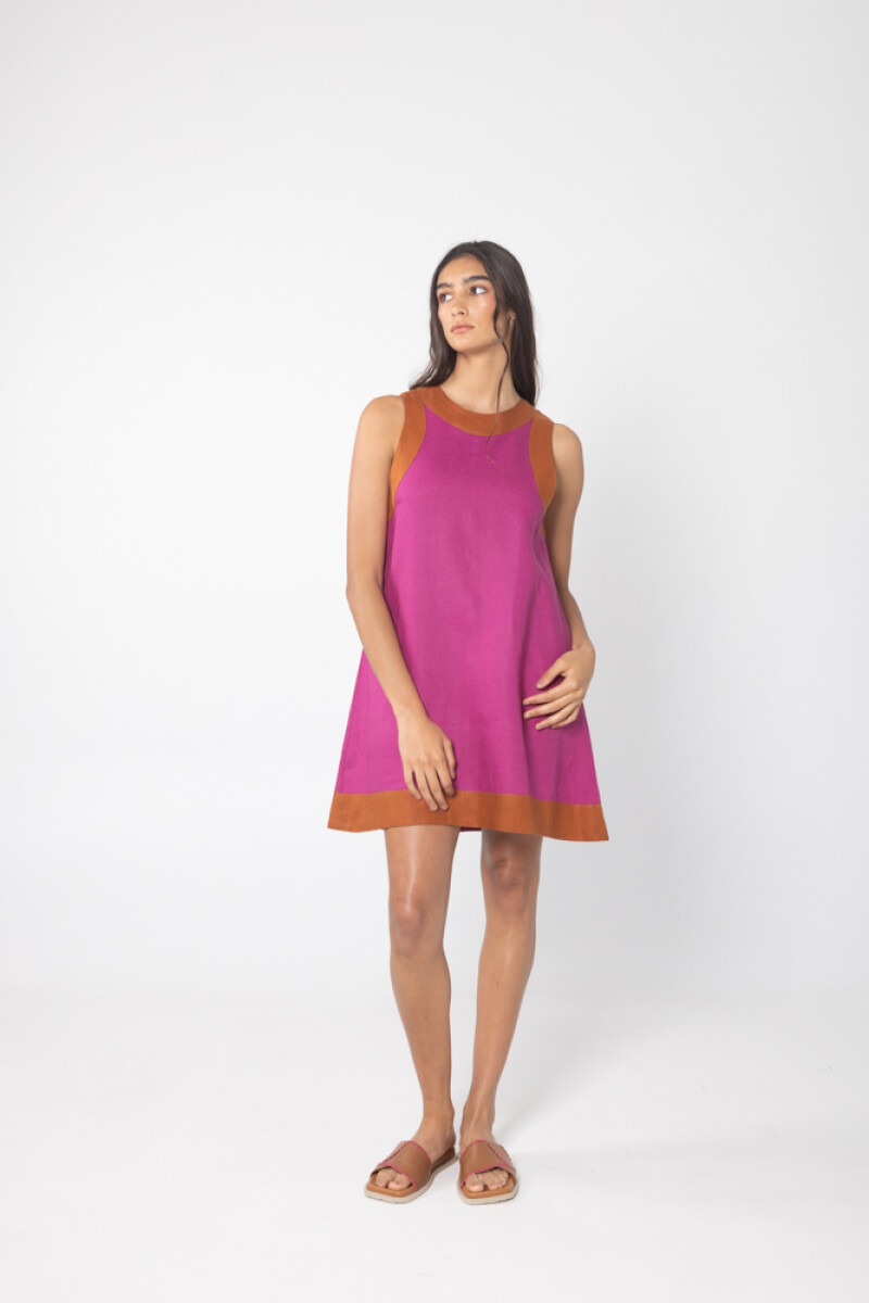 Vestido Acai - Púrpura y Terracota 