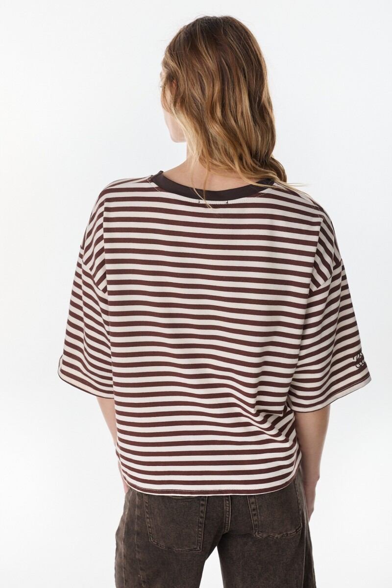 Tshirt Rowan Crudo/Marron
