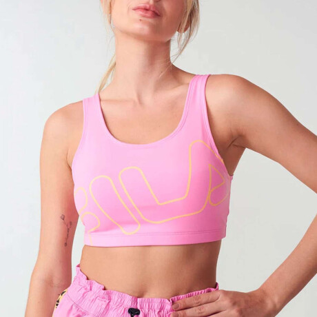 Fila Top Mujer Essential Ii Rosado-Naranja