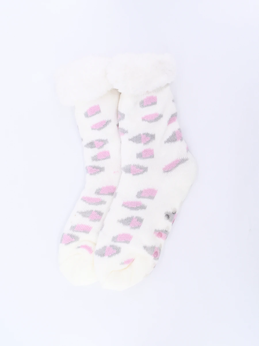 MEDIA SHERPA ANIMAL PRINT - BLANCO 