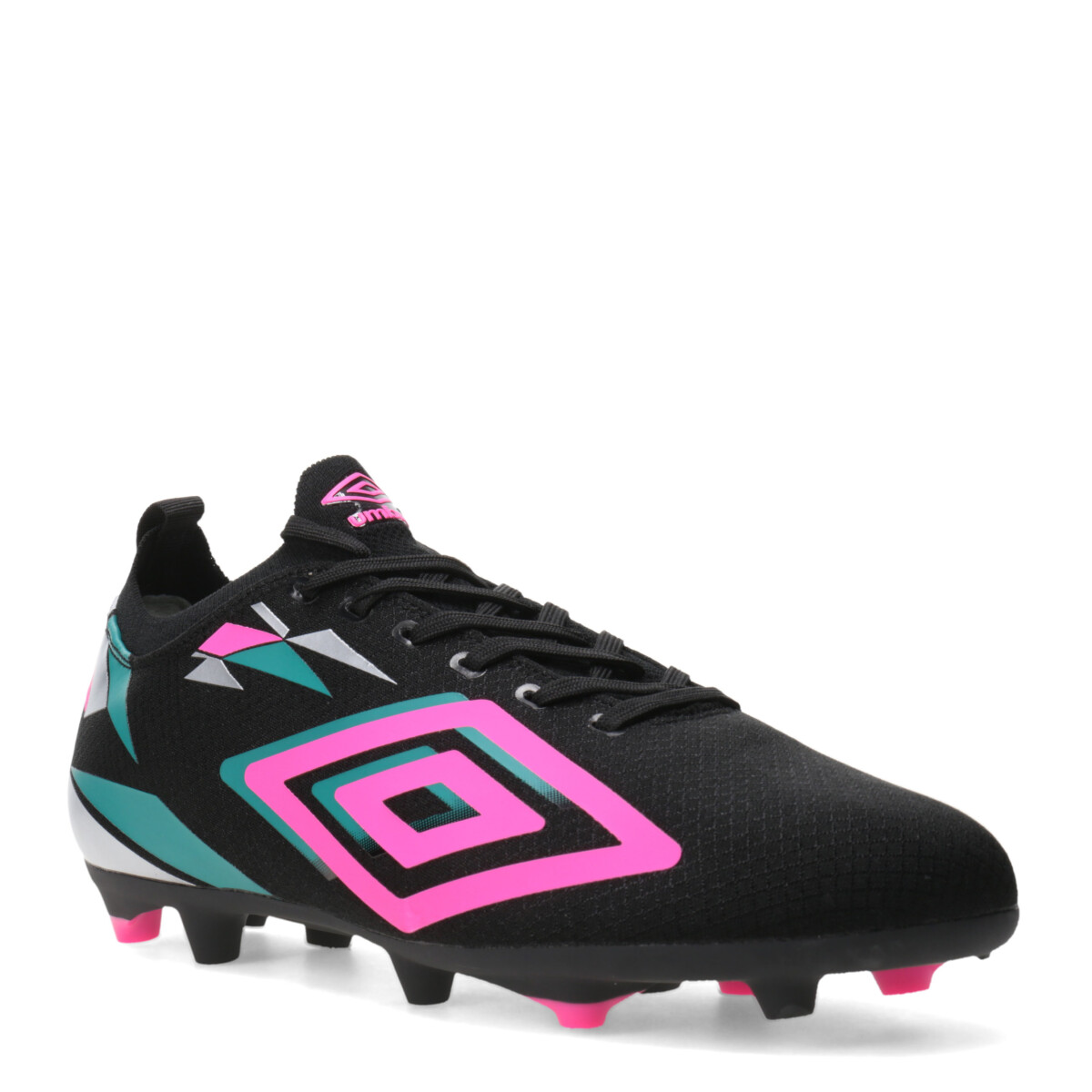 Championes de Fútbol Hombre Umbro Hit Hg - Negro - Fucsia - Celeste 