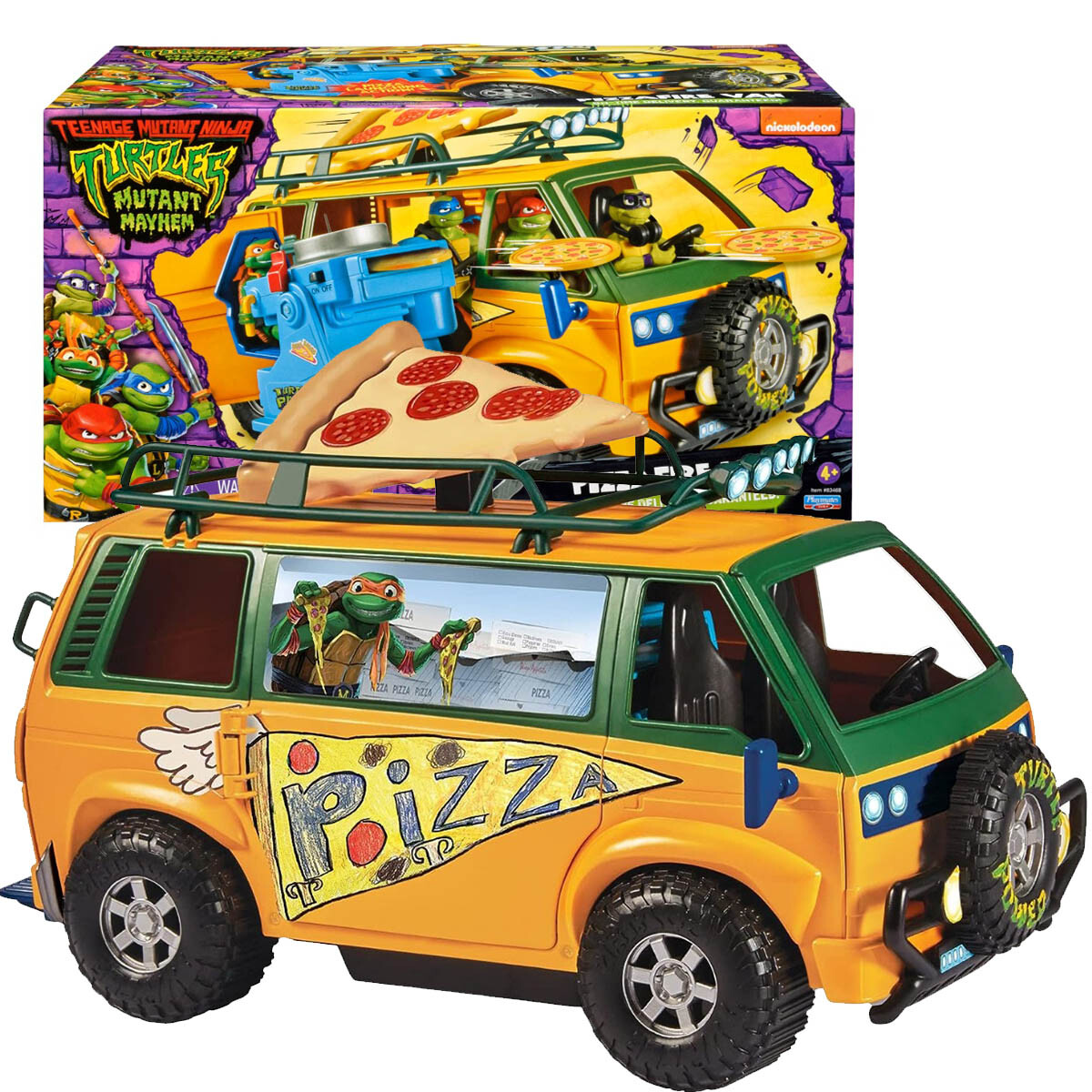 Tortugas Ninja Combi Camioneta Van Lanzador De Pizza 