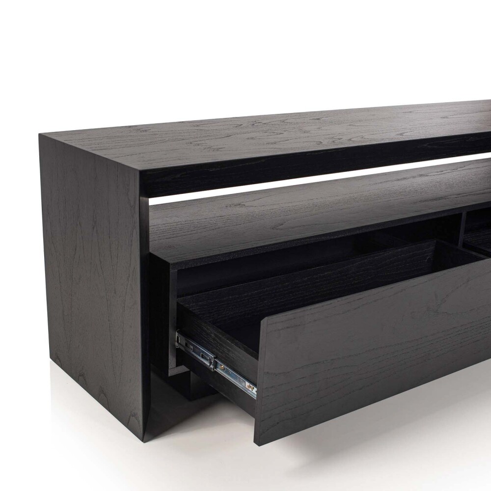 MUEBLE DE TV MDF-Y-MADERA MARRON ROSA EBANO