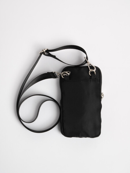 Bandolera porta celular Negro