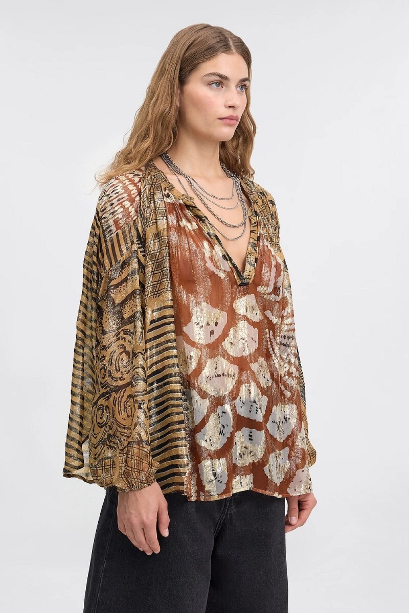 BLOUSE LAYLA Caramelo