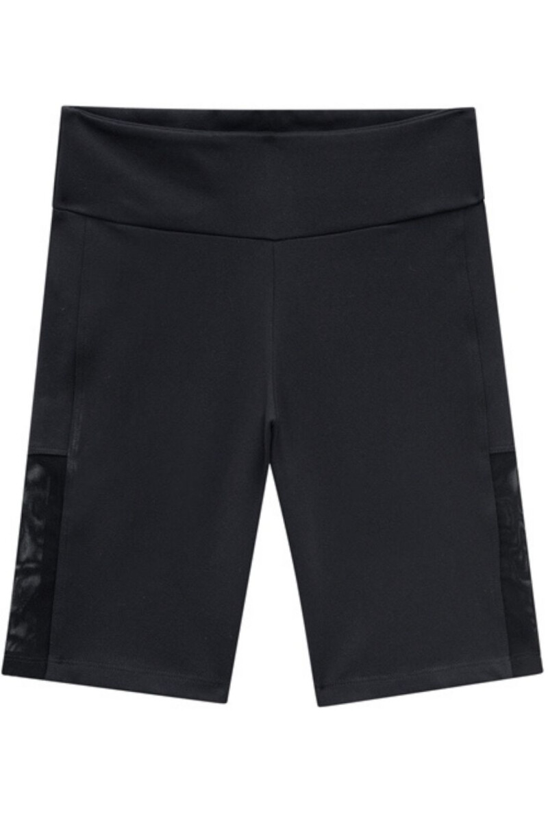 CALZA BIKER LISA CON DETALLE LATERAL NEGRO