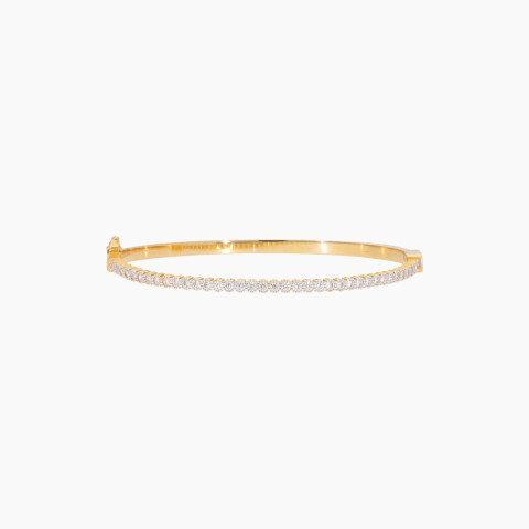 Esclava en oro 18K con circonias Esclava En Oro 18k Con Circonias