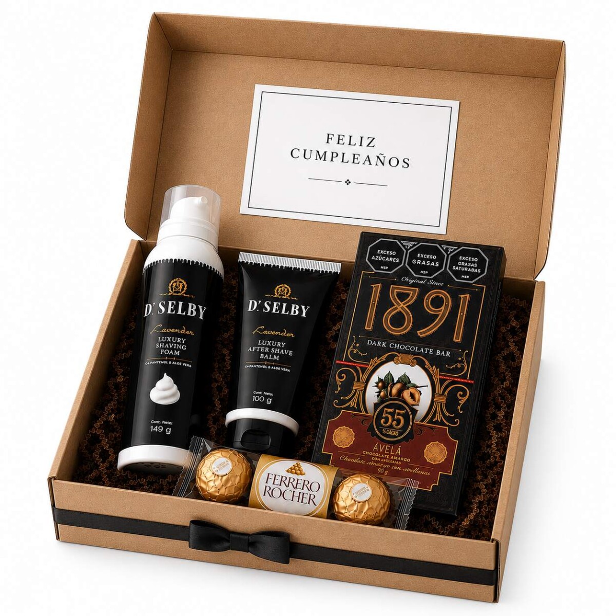 Box Spa Masculino con Chocolates – Regalo para Hombre 