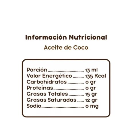 Aceite de coco Neutro Orgánico 1L Terra Verde Aceite de coco Neutro Orgánico 1L Terra Verde