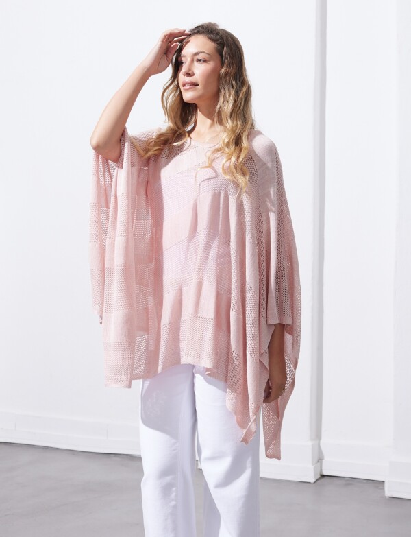 Poncho Lurex ROSA