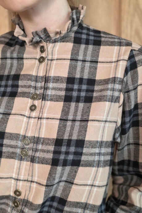 Camisa Mili Escosés Charcoal