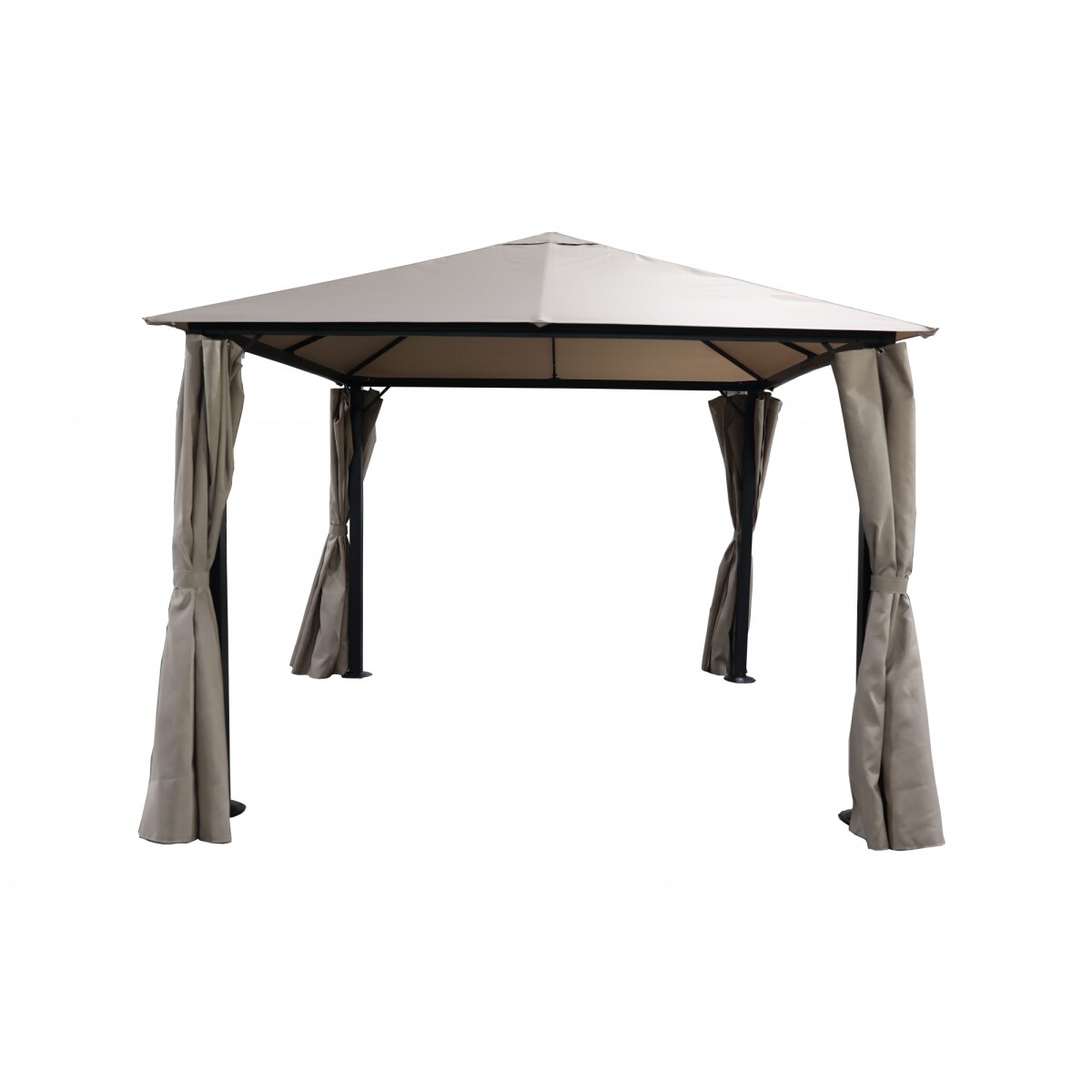 GAZEBO ALUM - ALUMINIO-Y-POLIESTER MARRON TRIUNFO 