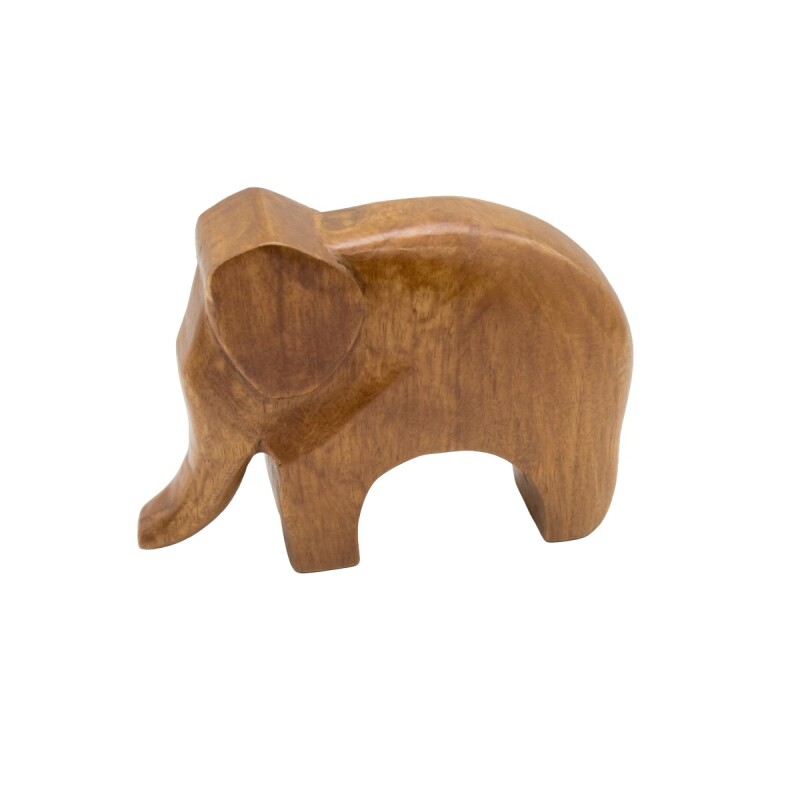 FIGURA ELEFANTE MDF BEIGE 24X19CM Unica