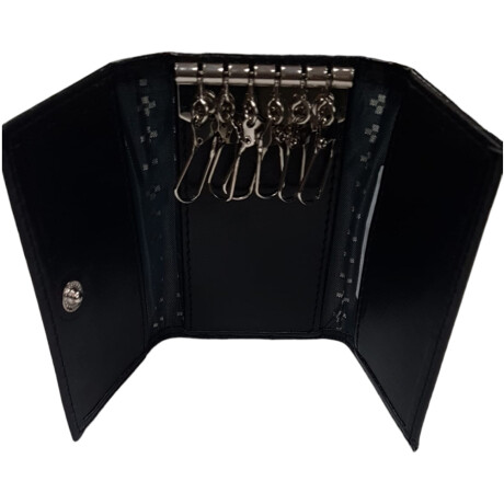 Porta llaves simil cuero Negro