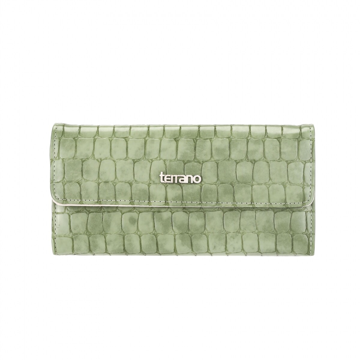Monedero Milán - Croco Verde 