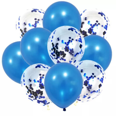 Set de Globo Fessta x10 Und Azul