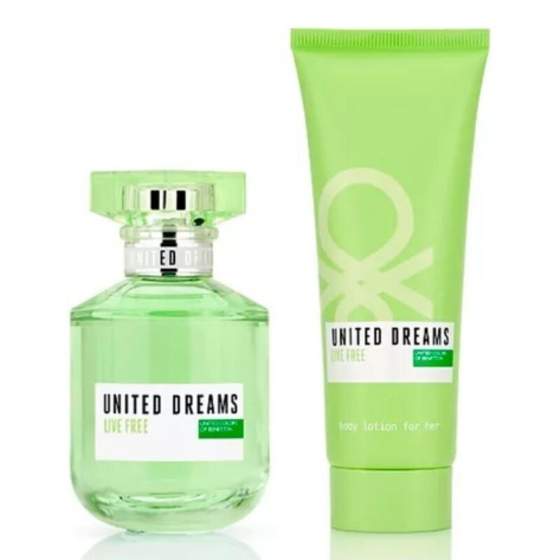 Set Perfume Benetton Live free EDT 80ML+ Body Lotion Set Perfume Benetton Live free EDT 80ML+ Body Lotion
