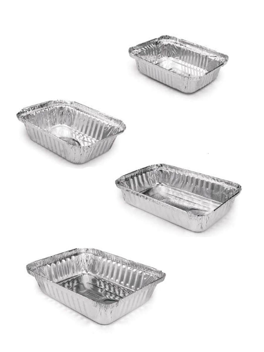 BANDEJA ALUMINIO RECTANGULAR plateado