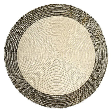 Mantel Individual Diseño Glow Redondo en PP Ø38Cm Paramount Dorado