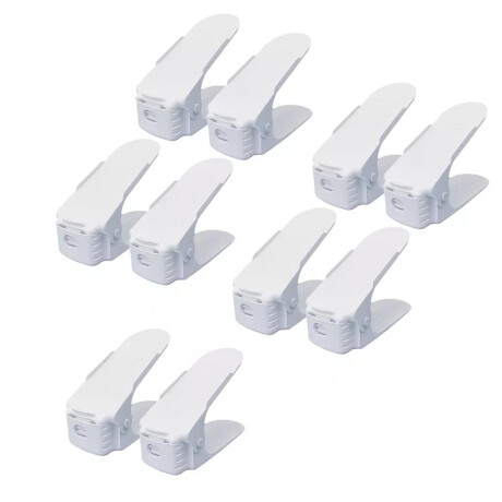 Organizador regulable de zapatos x10 BLANCO