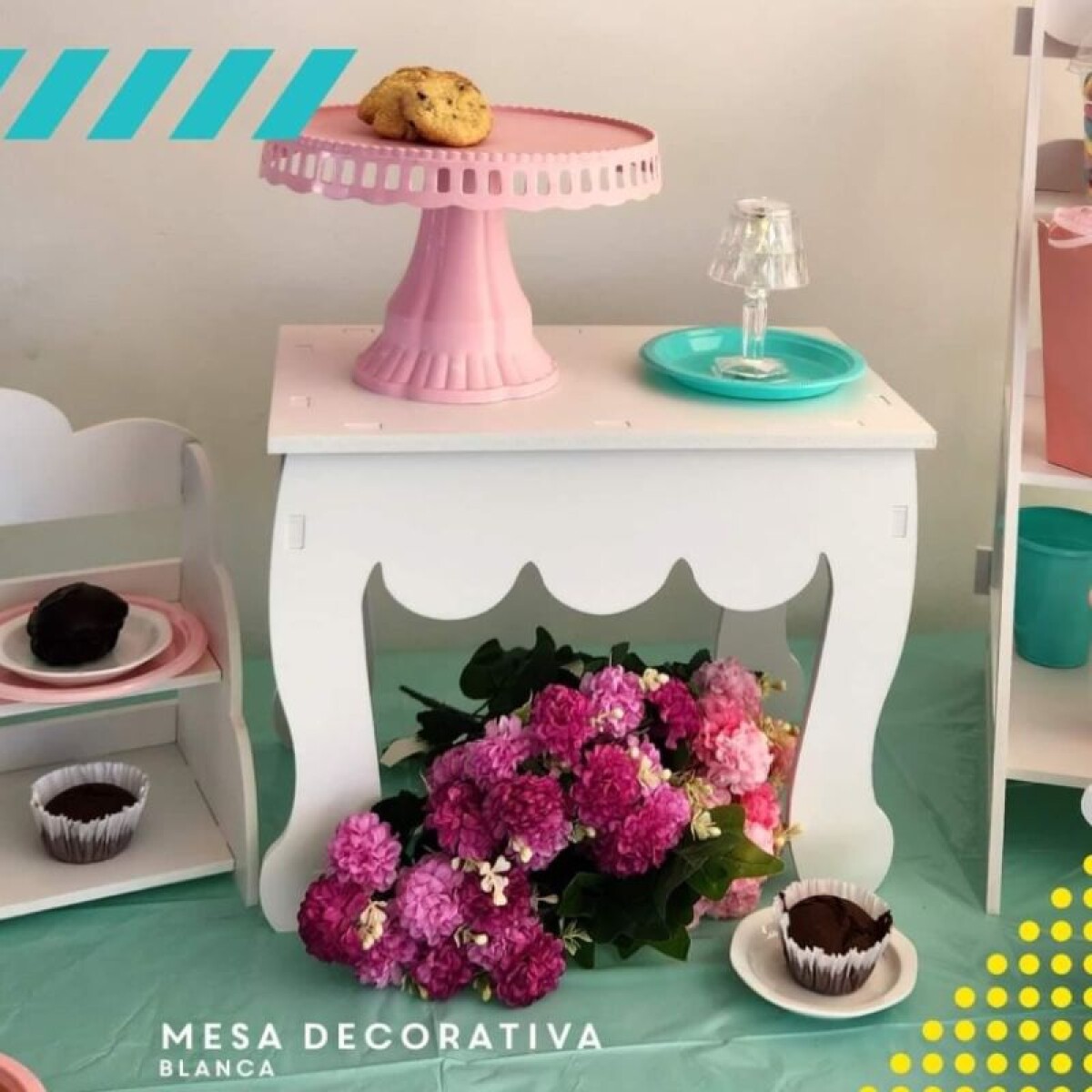 Mesa Decorativa en Madera 