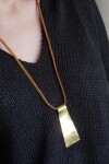 Irregular Necklace Bronce