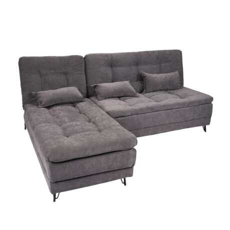 Sillon Cama con Chaise Izquierdo y derecho Nice Chumbo Steel