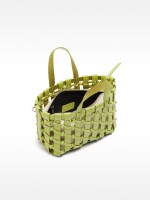 Bolso Tote Trenzado Con Nudos lima