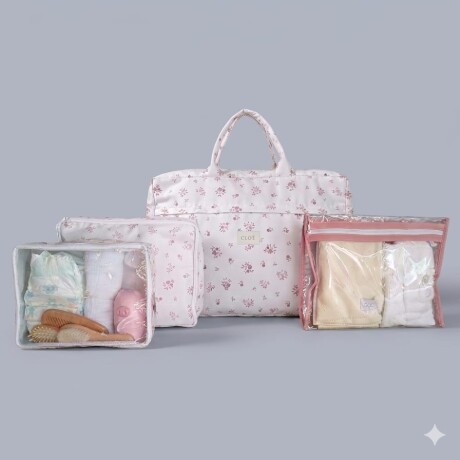 Set Valija para el Parto Cottage Rosa