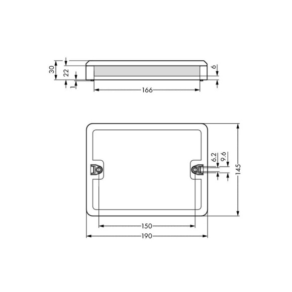 Caja de distribución 220V NtL 1in-6out WINSTA-MIDI WG5150