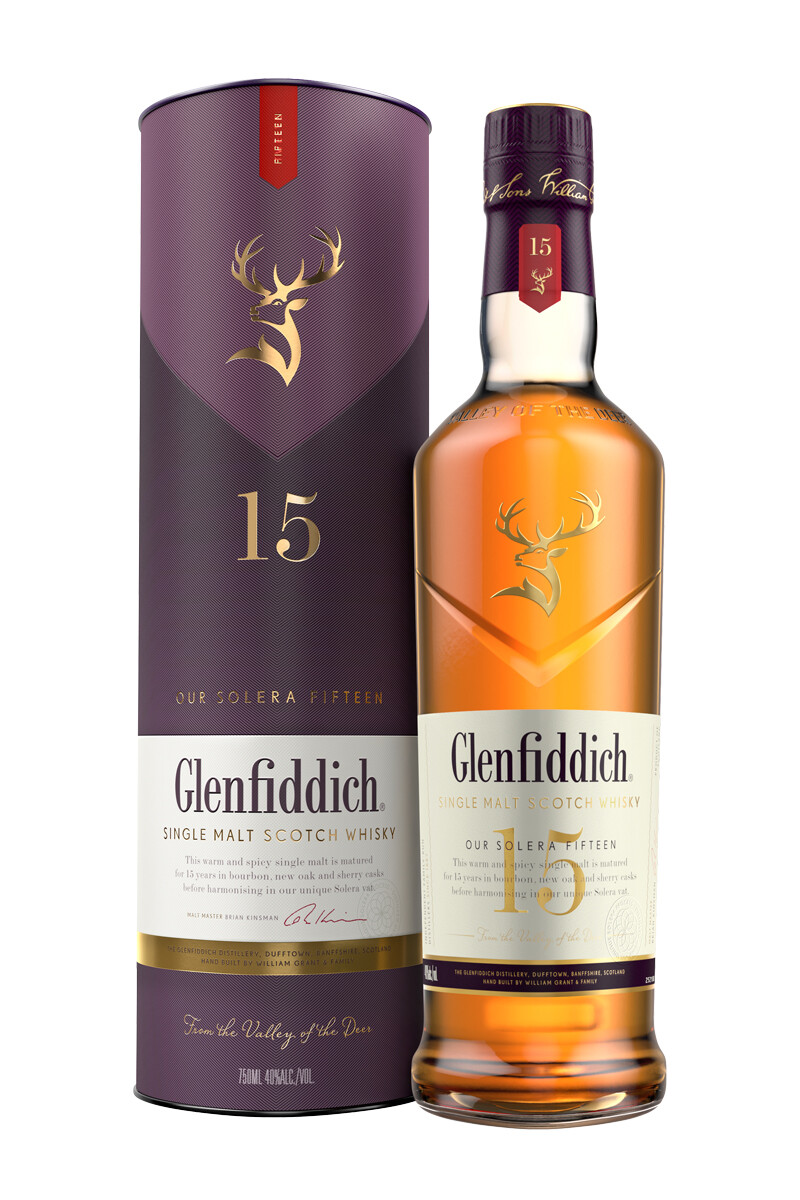 Whisky Glenfiddich 15 Años con Estuche 750 ml 