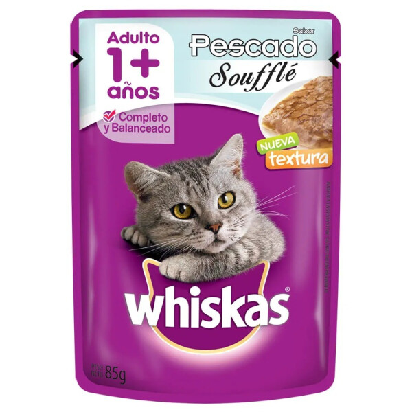 WHISKAS PESCADO SOUFFLE SOBRES 85 GR WHISKAS PESCADO SOUFFLE SOBRES 85 GR