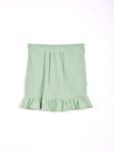 CONJUNTO BLUSA Y SHORT POLLERA VERDE CLARO