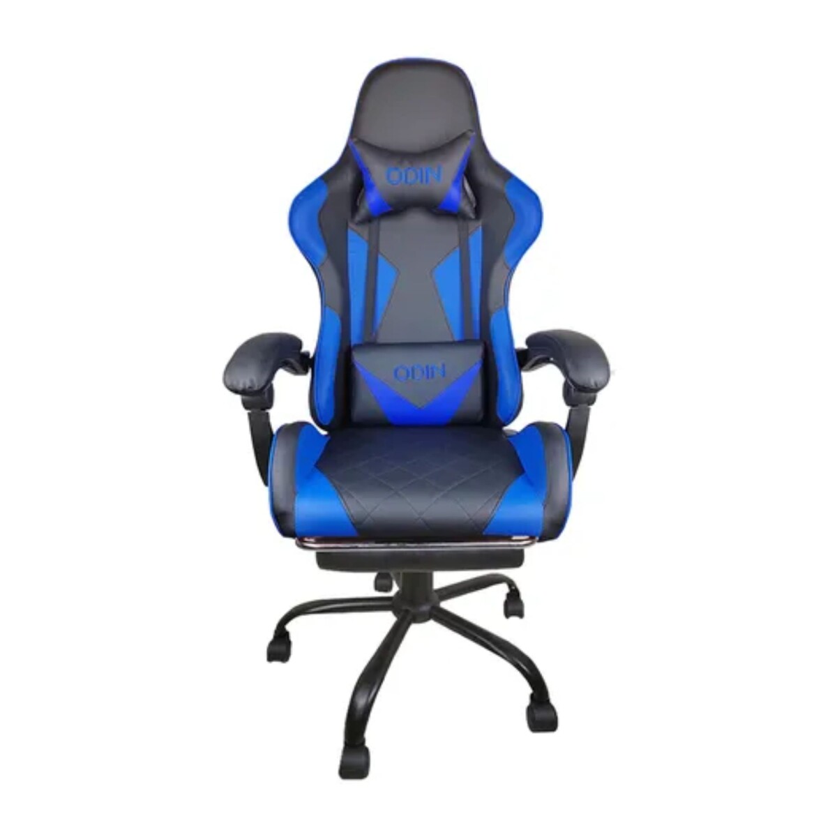 Silla Gamer Empoli Con Reposapie EM-G01 - Azul/Negro 